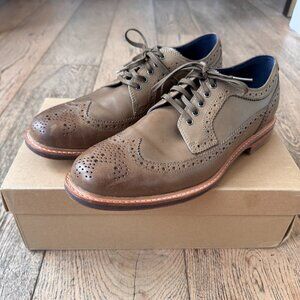 Cole Haan Brown Cooper Square Wingtip Shoes